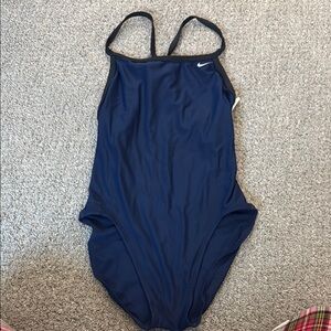 Nike Navy Blue One-Piece Swimsuit